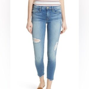 FRAME Le Skinny de Jeanne Crop Jeans